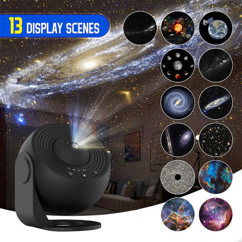 13 in 1 Planetarium Projector Starry Sky Galaxy Star Projector Night Light LED Lamp for Bedroom Room Decor Decorative Night Light
