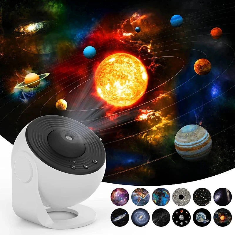 13 in 1 Planetarium Projector Starry Sky Galaxy Star Projector Night Light LED Lamp for Bedroom Room Decor Decorative Night Light