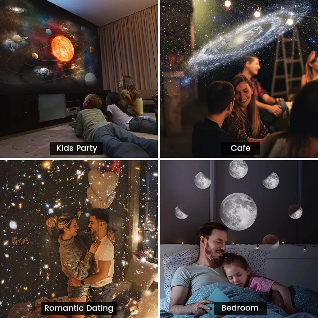 13 in 1 Planetarium Projector Starry Sky Galaxy Star Projector Night Light LED Lamp for Bedroom Room Decor Decorative Night Light
