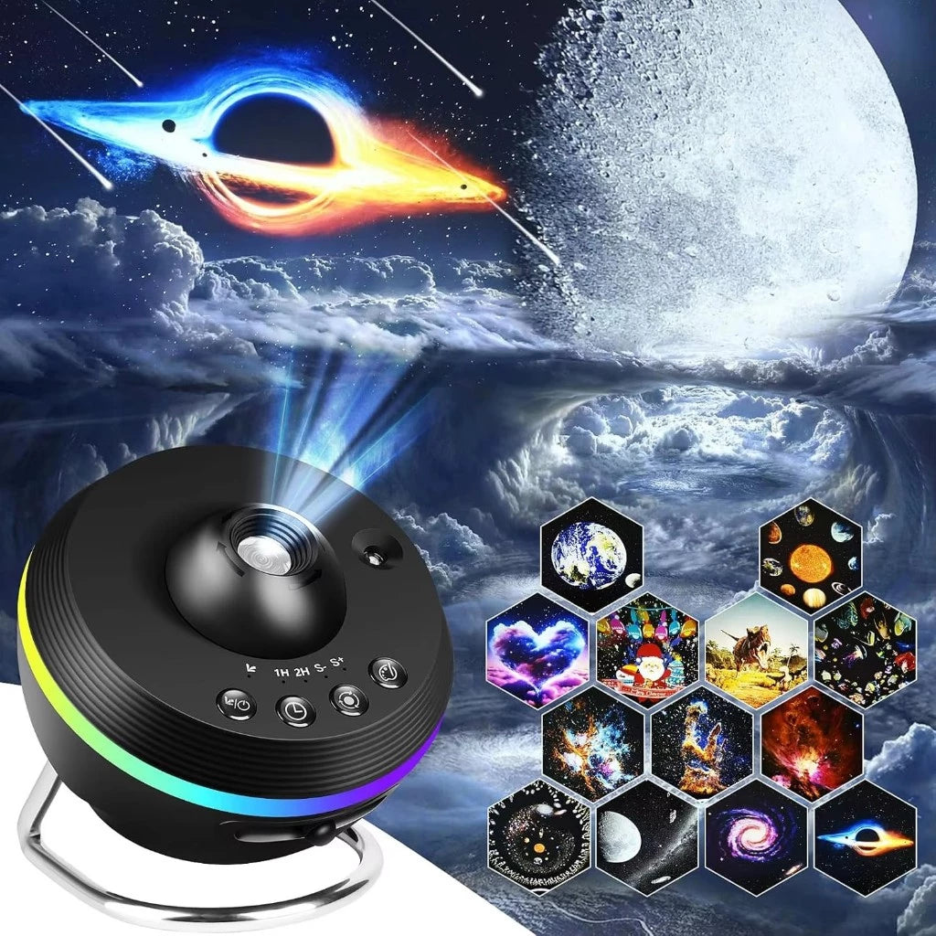 13 in 1 Planetarium Projector Starry Sky Galaxy Star Projector Night Light LED Lamp for Bedroom Room Decor Decorative Night Light