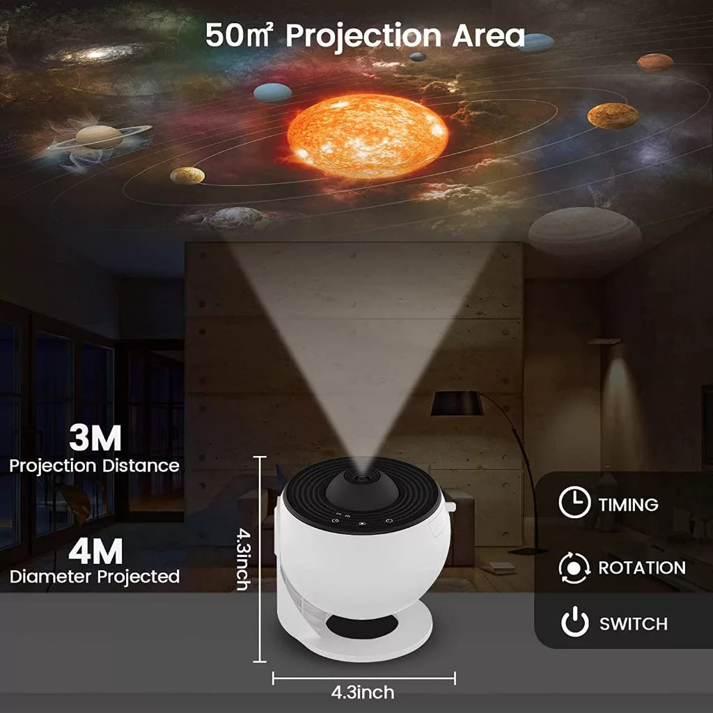 13 in 1 Planetarium Projector Starry Sky Galaxy Star Projector Night Light LED Lamp for Bedroom Room Decor Decorative Night Light