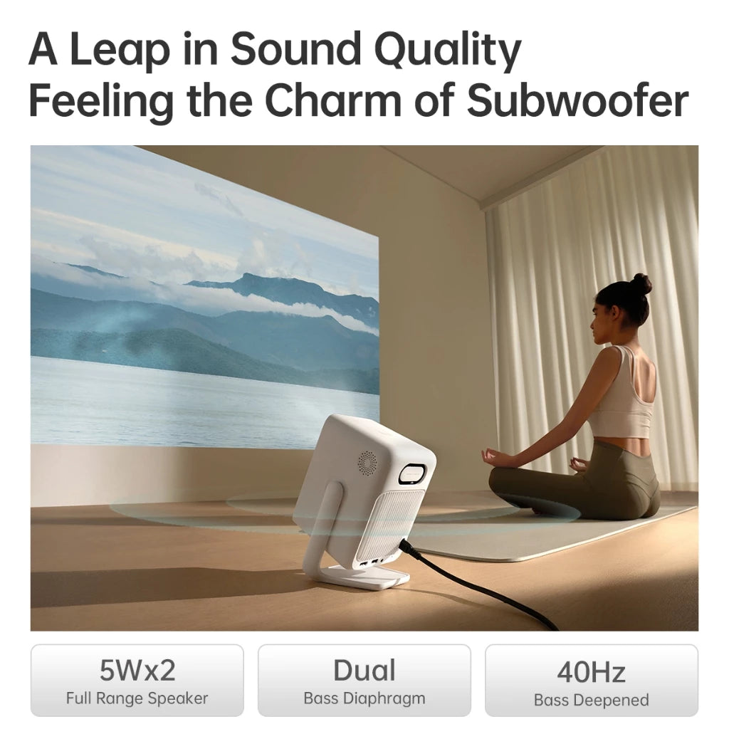 Wanbo T2 Ultra Gimbal Projector Free 120° Angle 1080P Full HD Android 11.0 ASA 3.0 Technology Home Theater Netflix