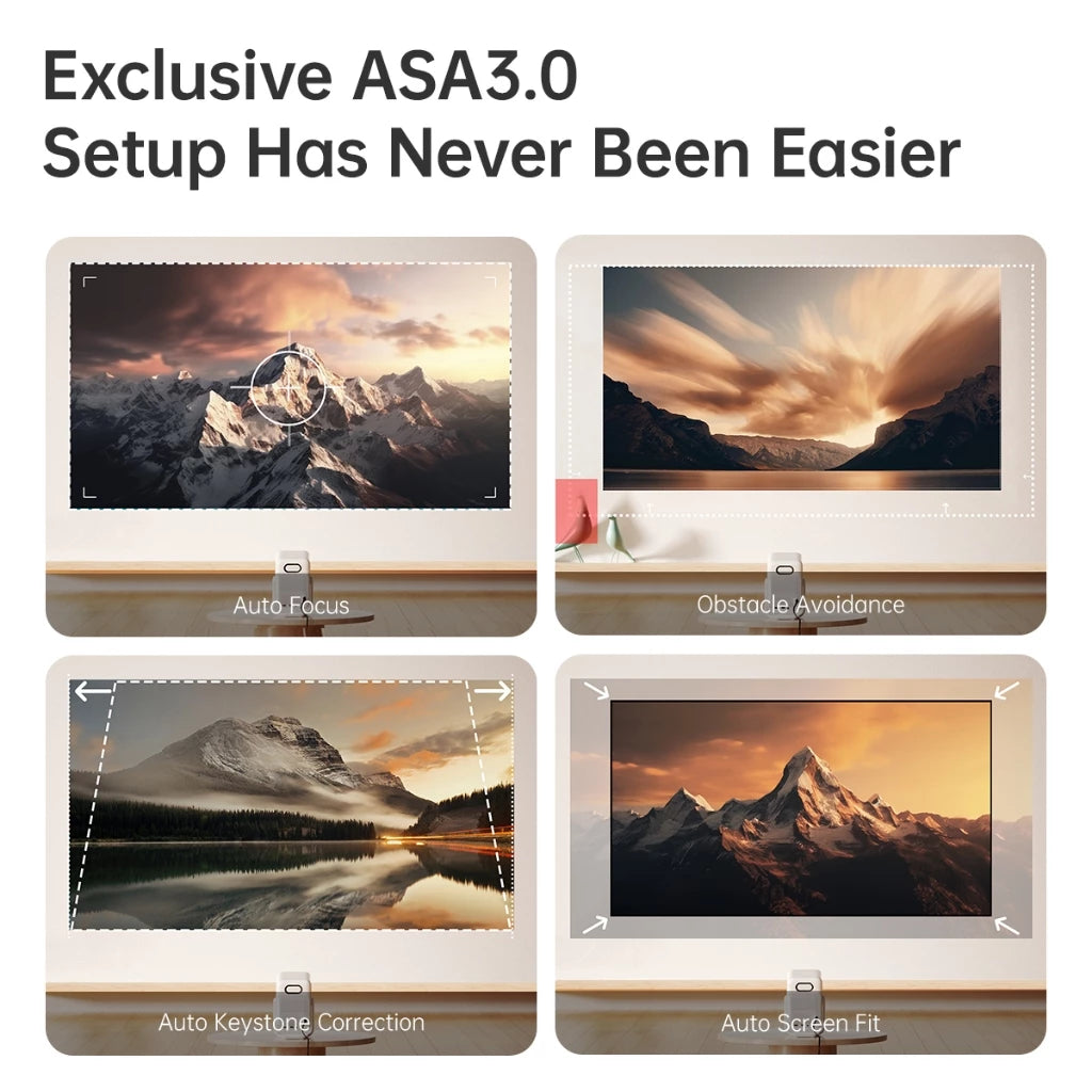 Wanbo T2 Ultra Gimbal Projector Free 120° Angle 1080P Full HD Android 11.0 ASA 3.0 Technology Home Theater Netflix